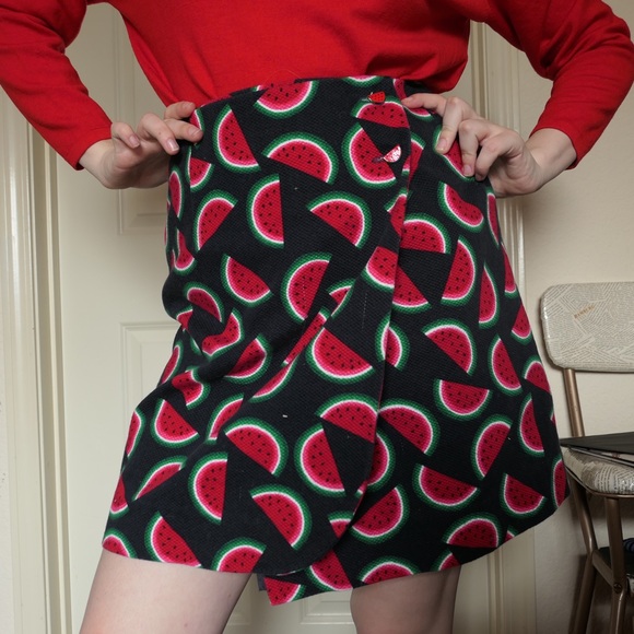 Dresses & Skirts - Handmade watermelon wrap skirt